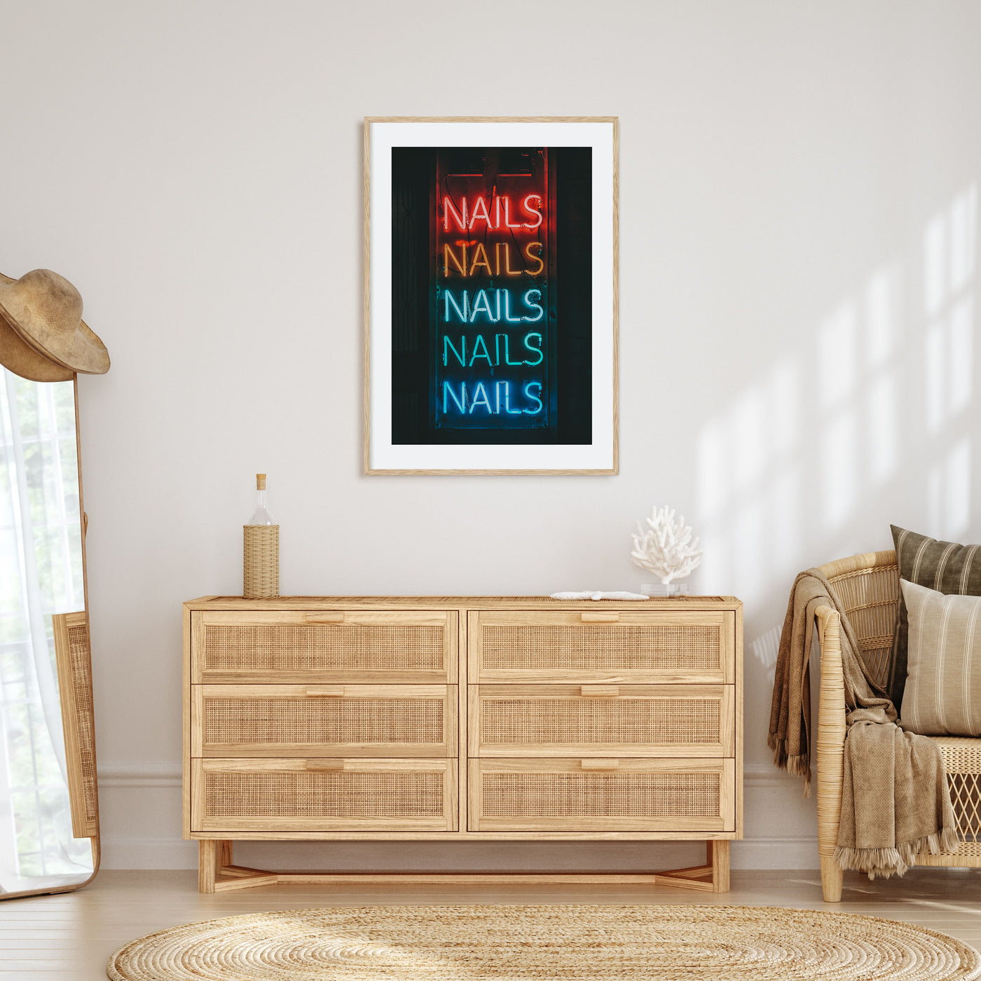 Neon Sign Photo Color No 1 Poster