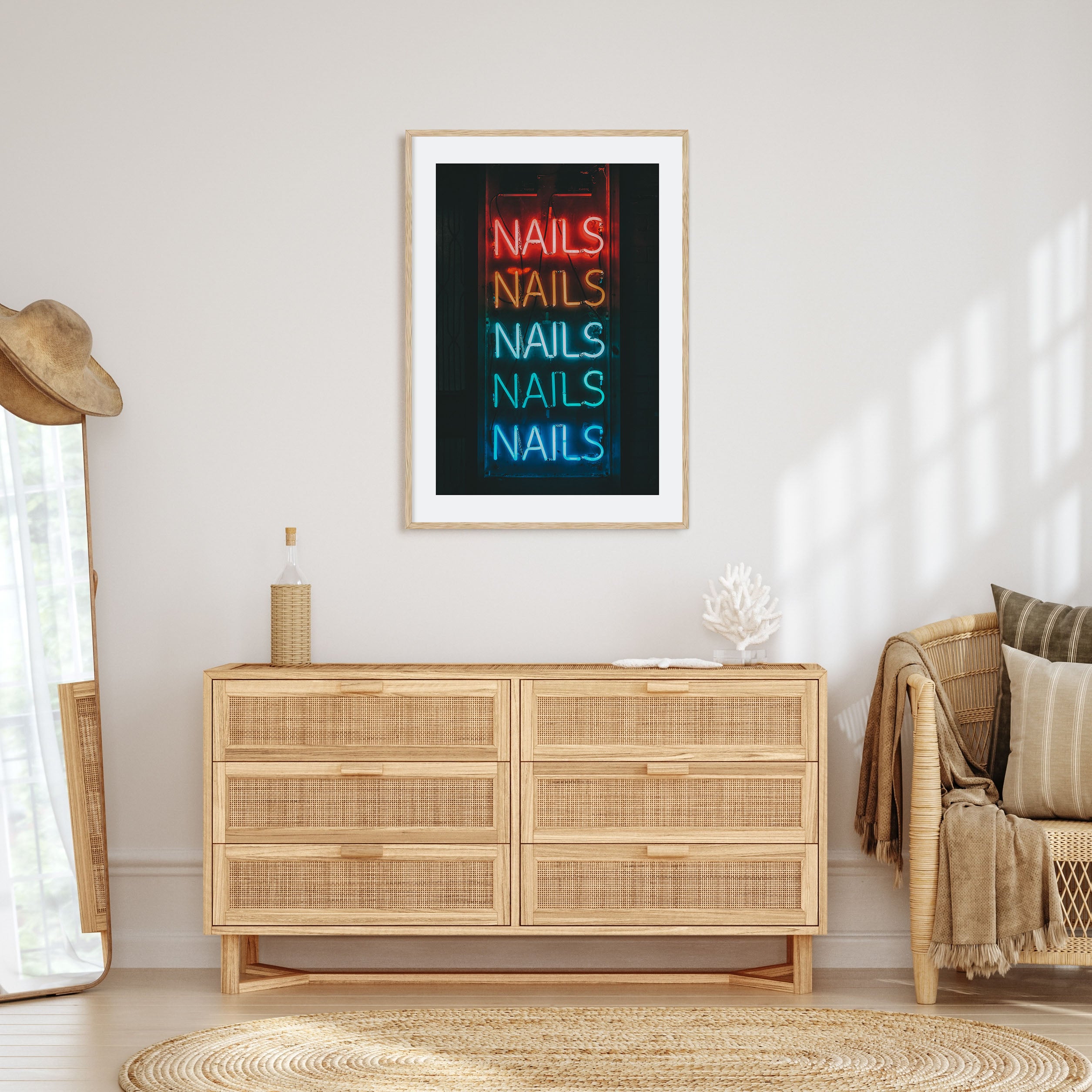 Neon Sign Photo Color No 1 Poster