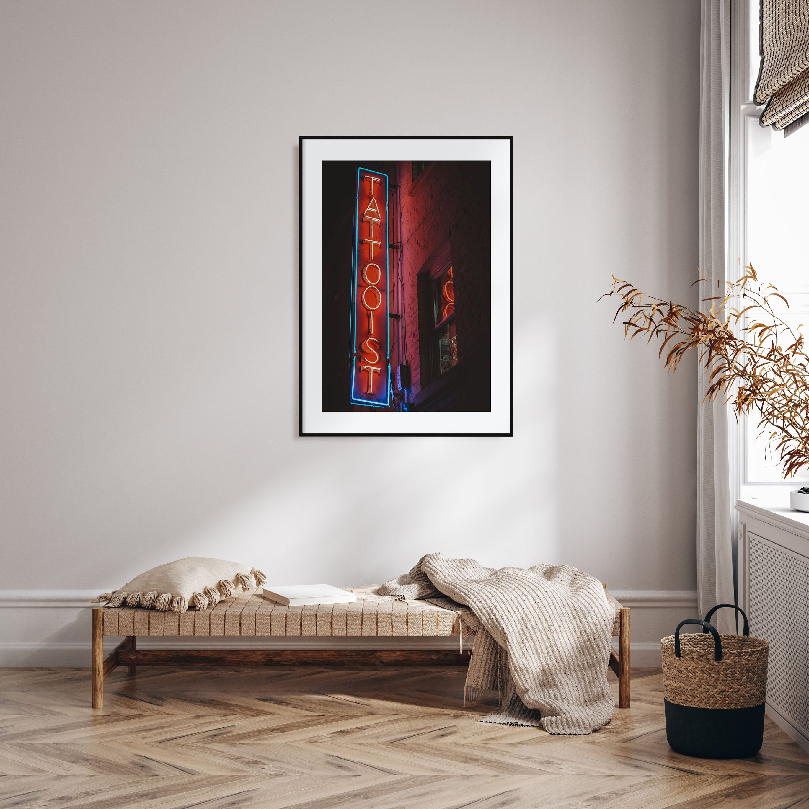 Neon Sign Photo Color No 2 Poster