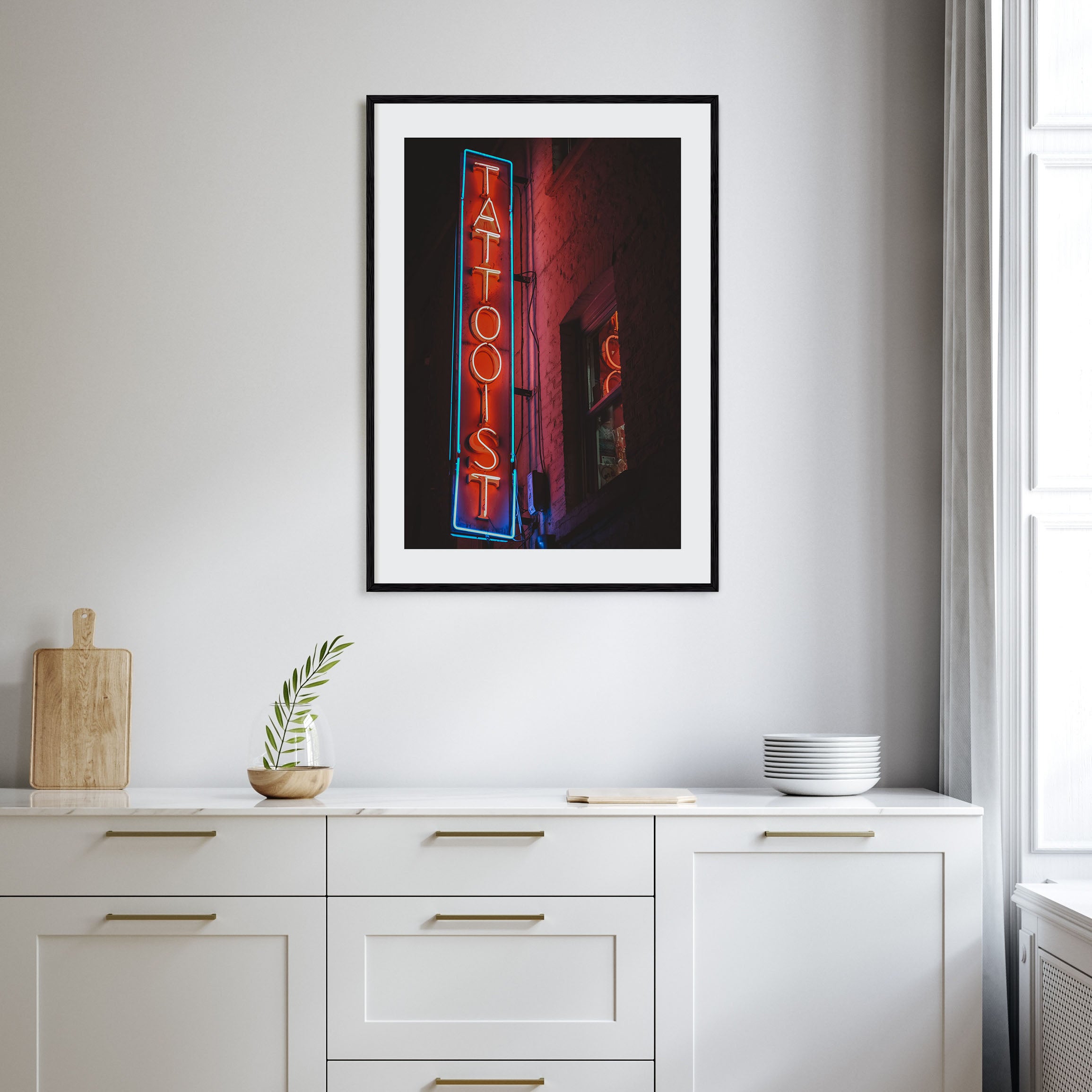 Neon Sign Photo Color No 2 Poster