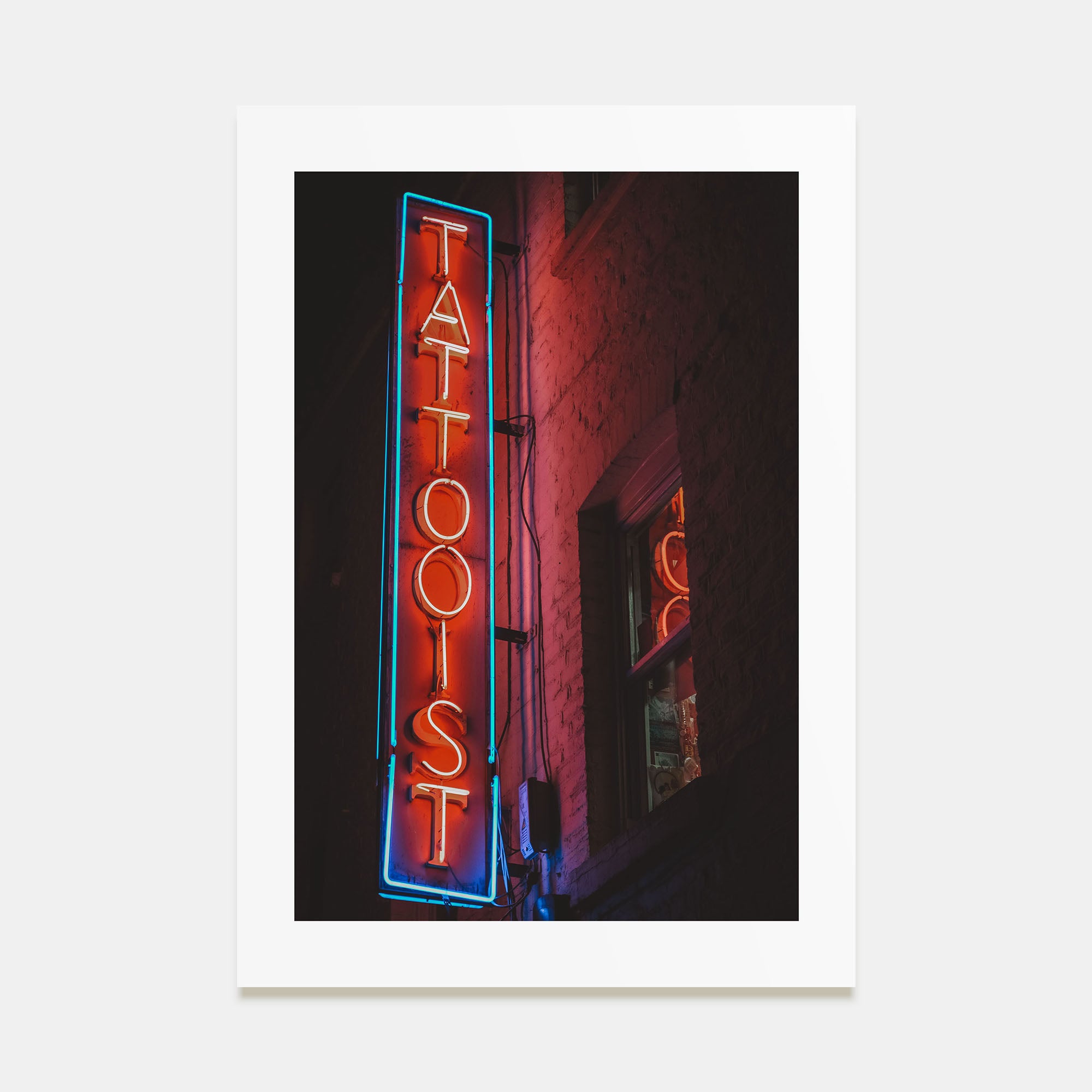 Neon Sign Photo Color No 2 Poster
