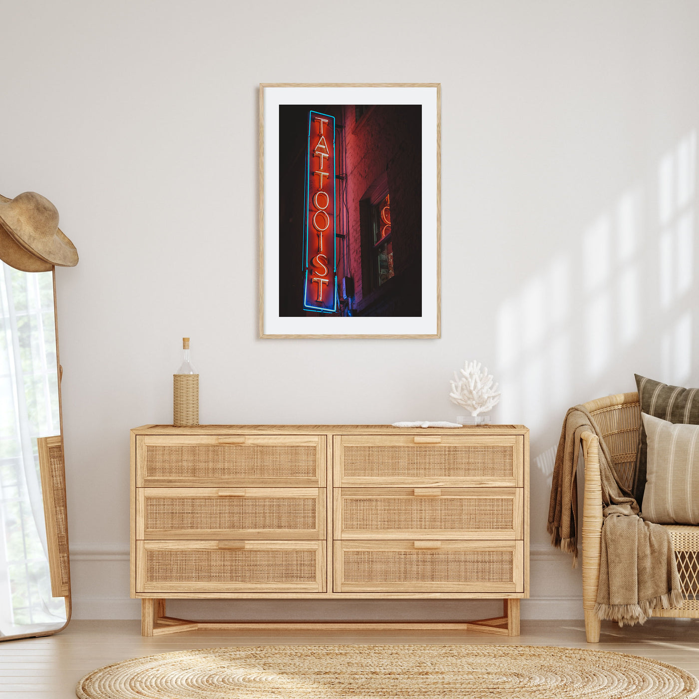 Neon Sign Photo Color No 2 Poster