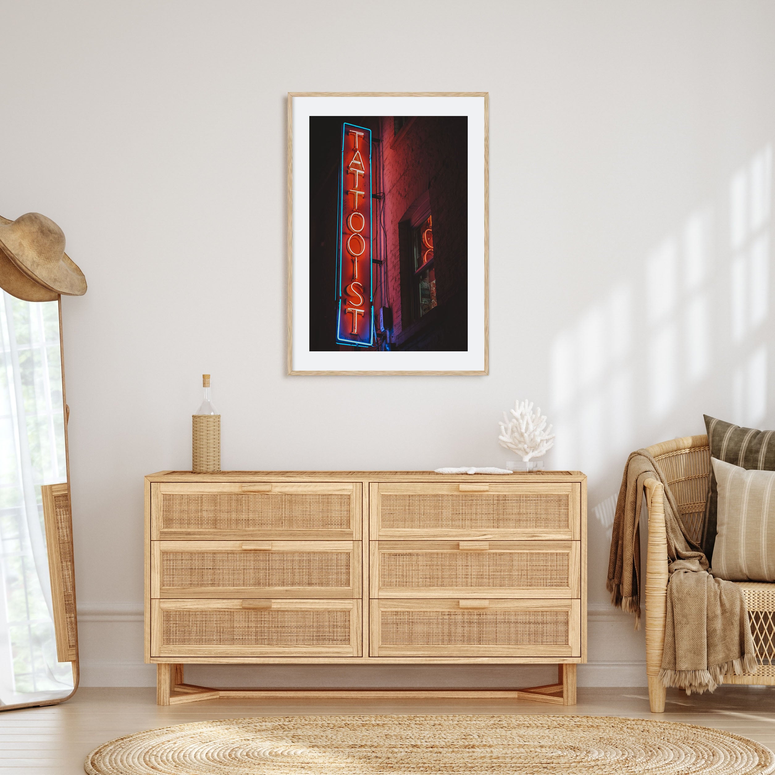 Neon Sign Photo Color No 2 Poster