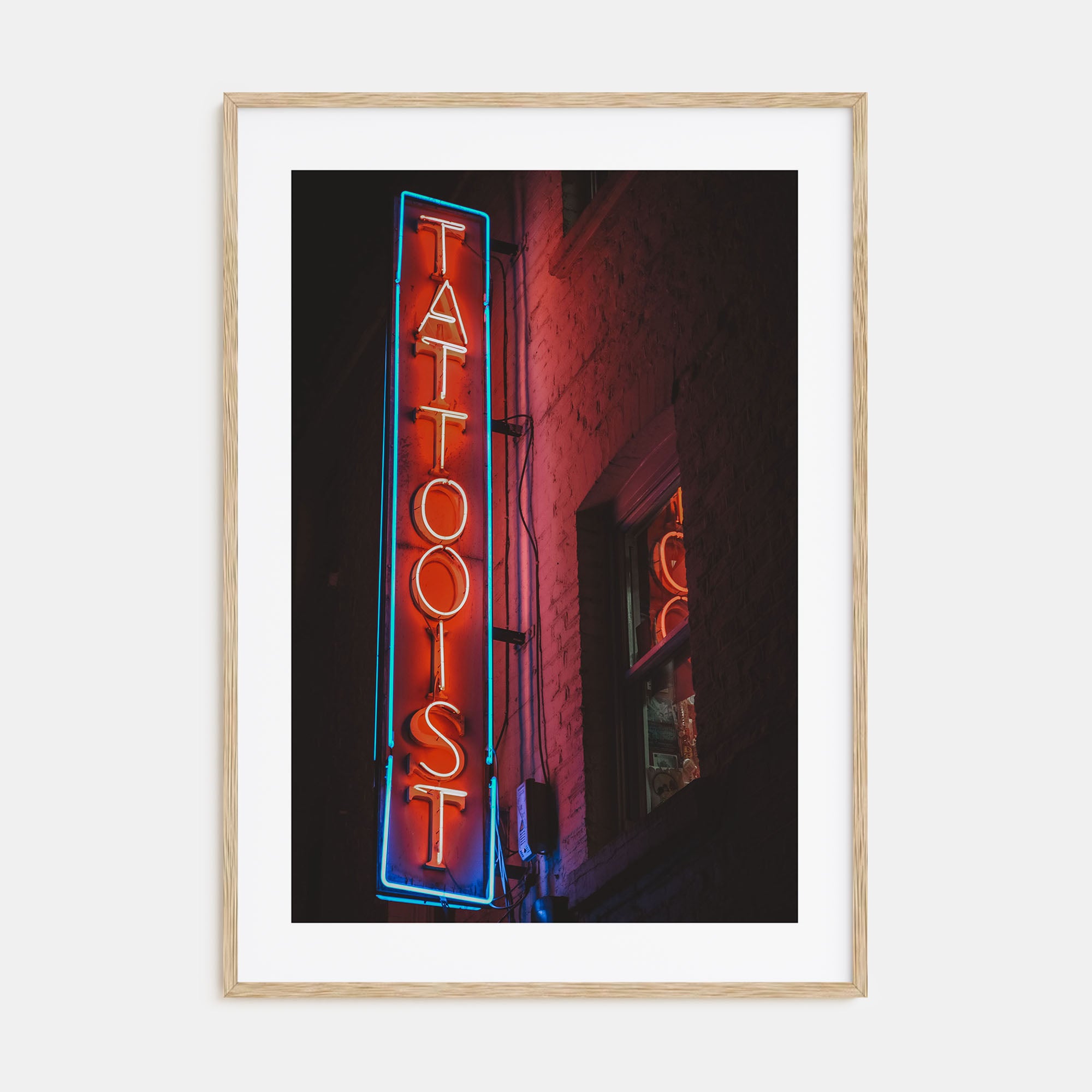 Neon Sign Photo Color No 2 Poster