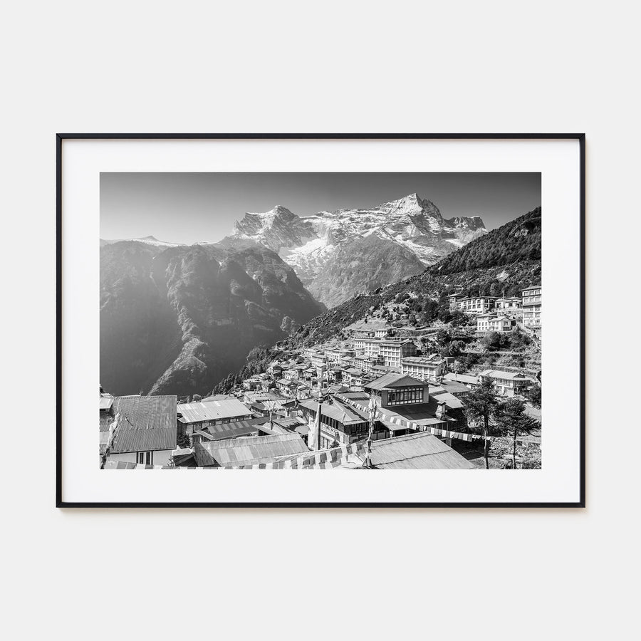 Nepal Landscape B&W Poster