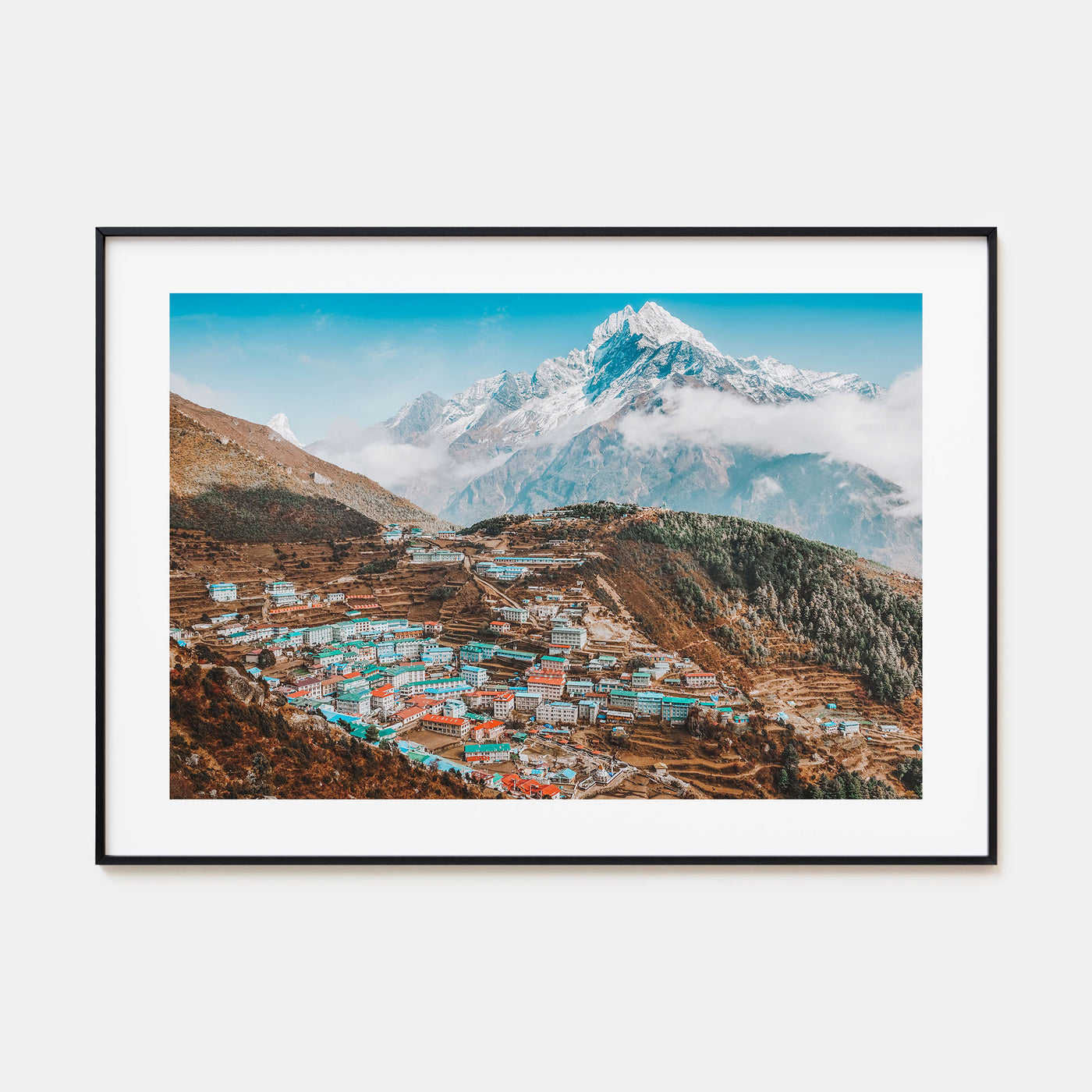 Nepal Landscape Color Poster