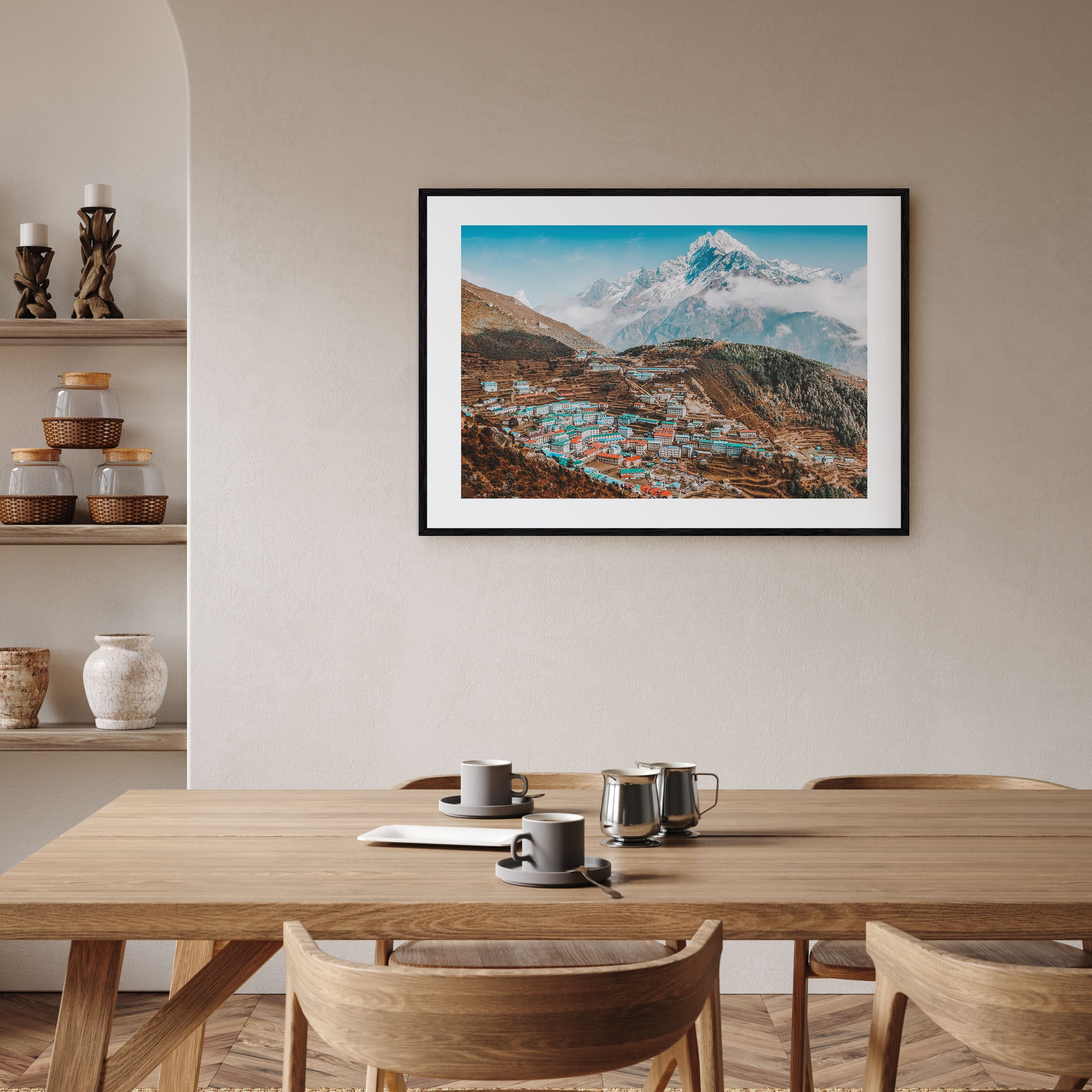 Nepal Landscape Color Poster
