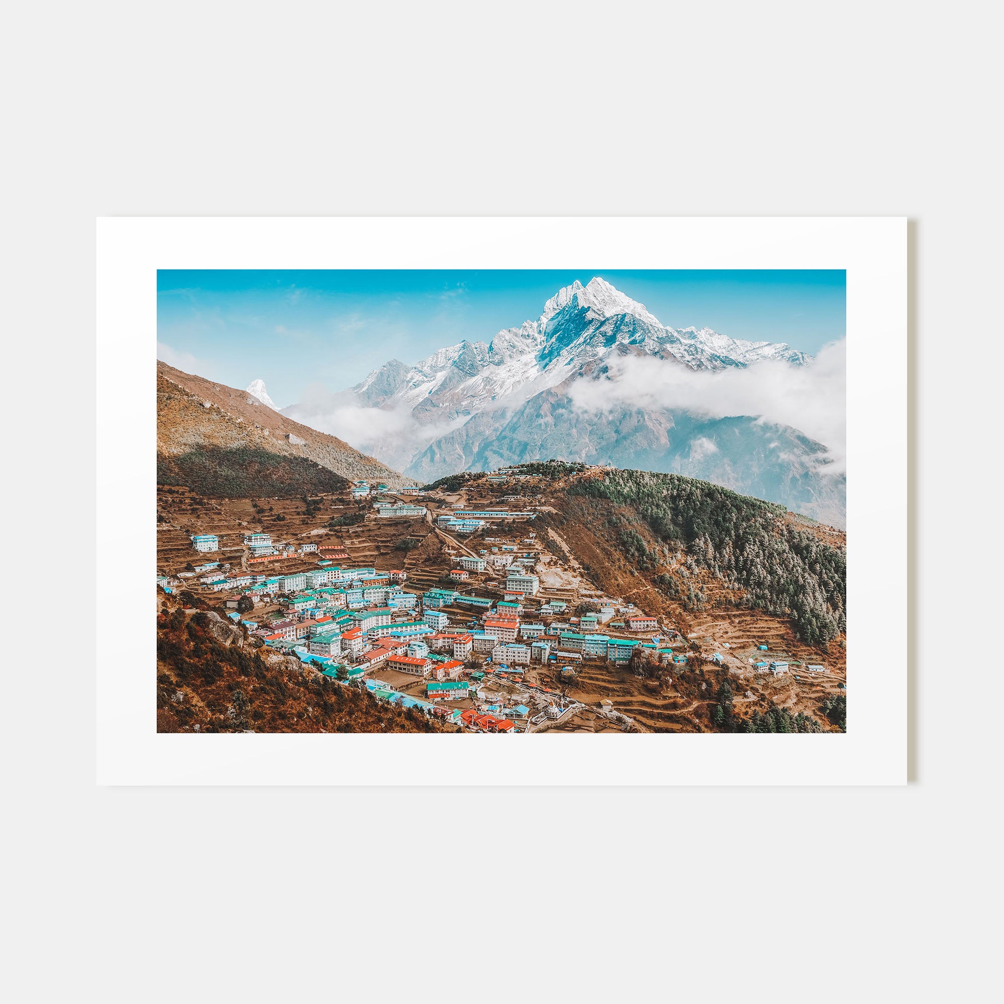 Nepal Landscape Color Poster