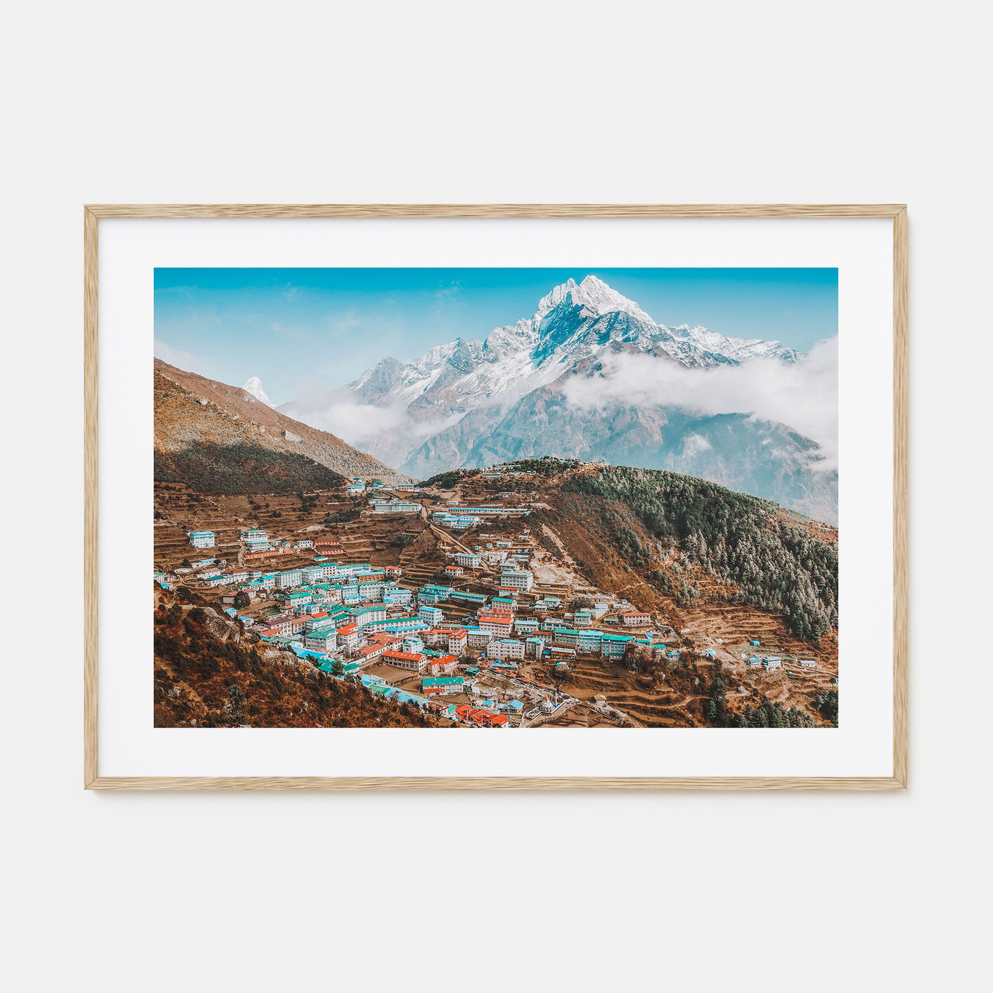Nepal Landscape Color Poster