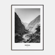 Nepal Portrait B&W No 1 Poster