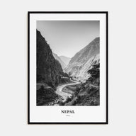 Nepal Portrait B&W No 1 Poster