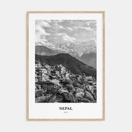 Nepal Portrait B&W No 2 Poster