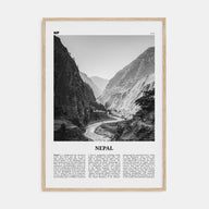 Nepal Travel B&W No 2 Poster