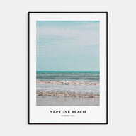 Neptune Beach Portrait Color Poster