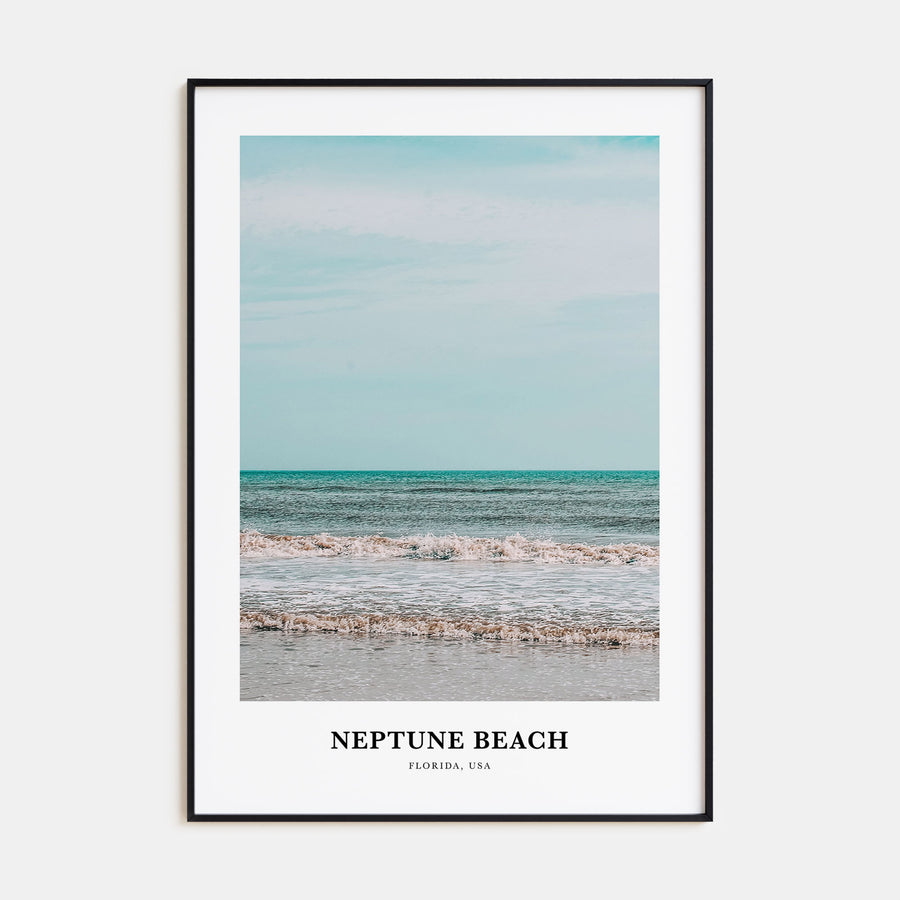 Neptune Beach Portrait Color Poster