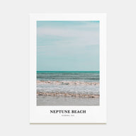 Neptune Beach Portrait Color Poster