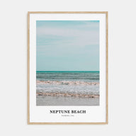 Neptune Beach Portrait Color Poster