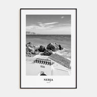Nerja Portrait B&W Poster