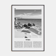 Nerja Travel B&W Poster