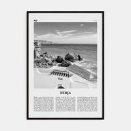Nerja Travel B&W Poster