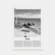 Nerja Travel B&W Poster