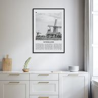 Netherlands Travel B&W Poster