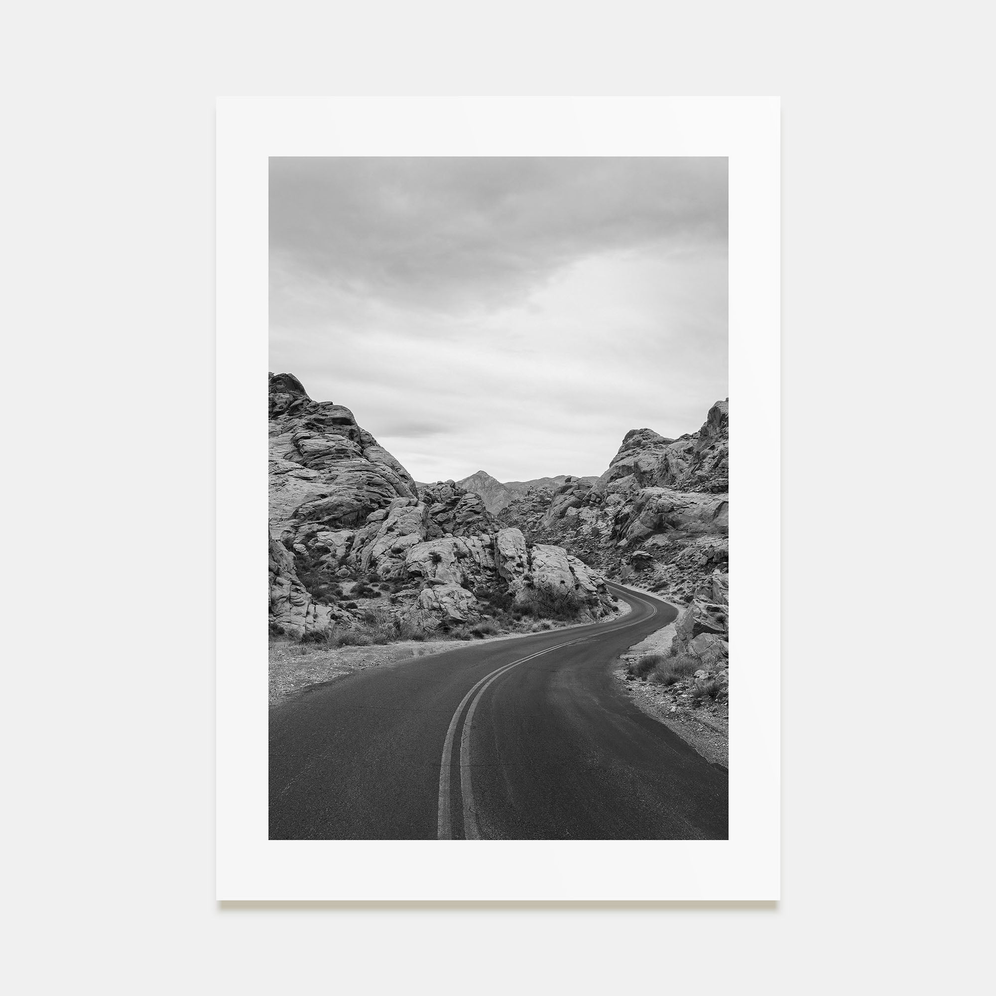 Nevada Photo B&W Poster