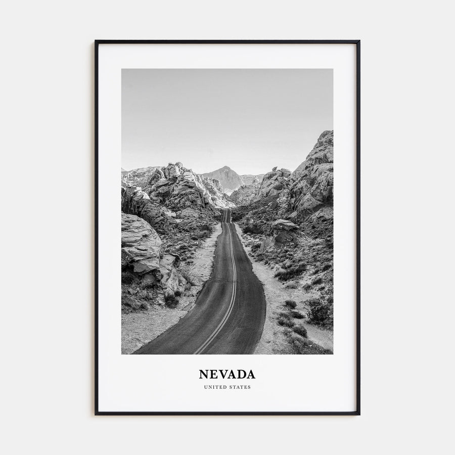 Nevada Portrait B&W Poster