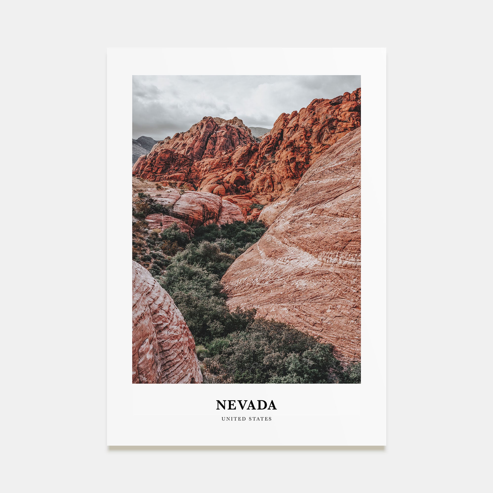 Nevada Portrait Color Poster