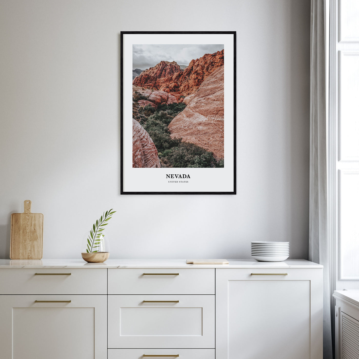 Nevada Portrait Color Poster