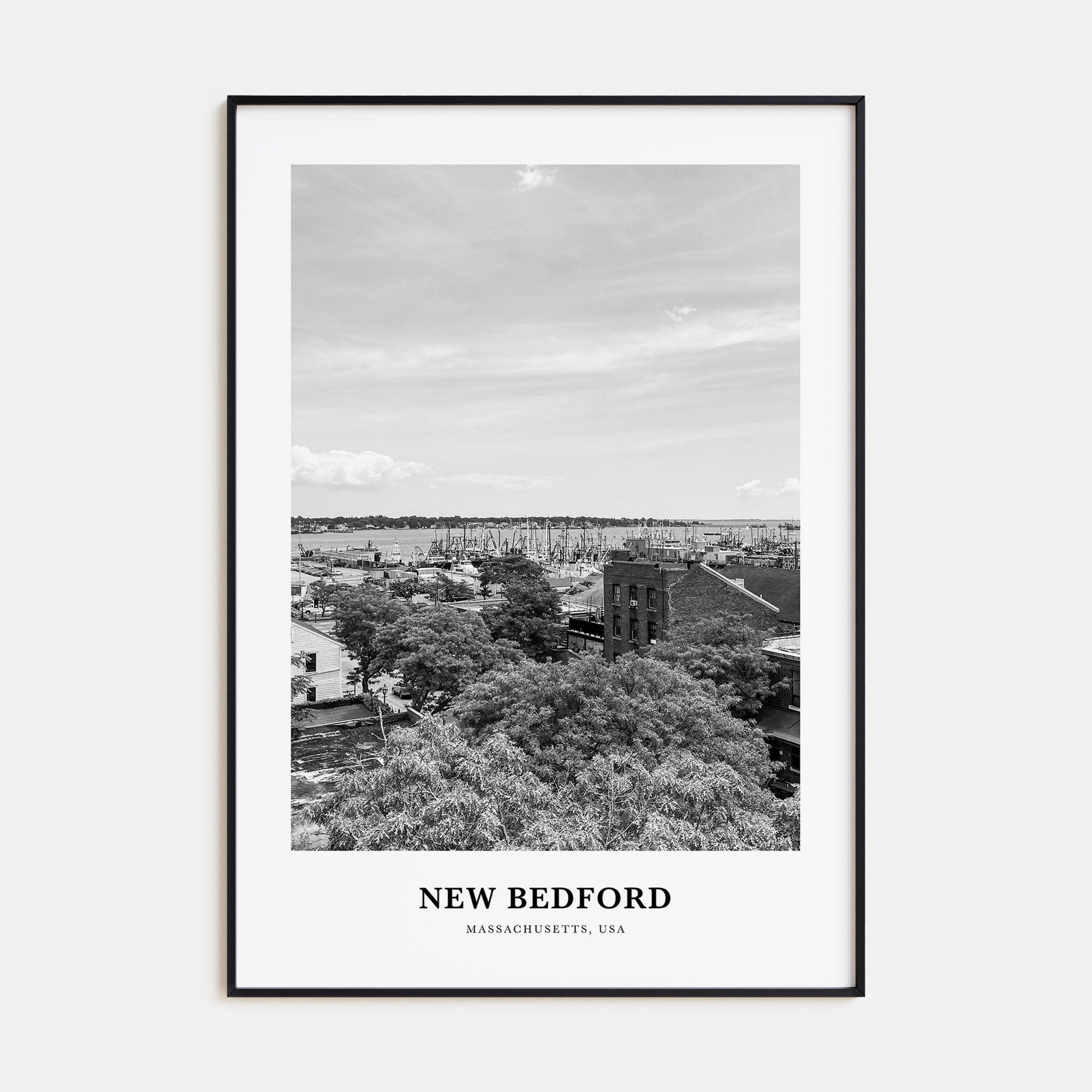 New Bedford Portrait B&W Poster