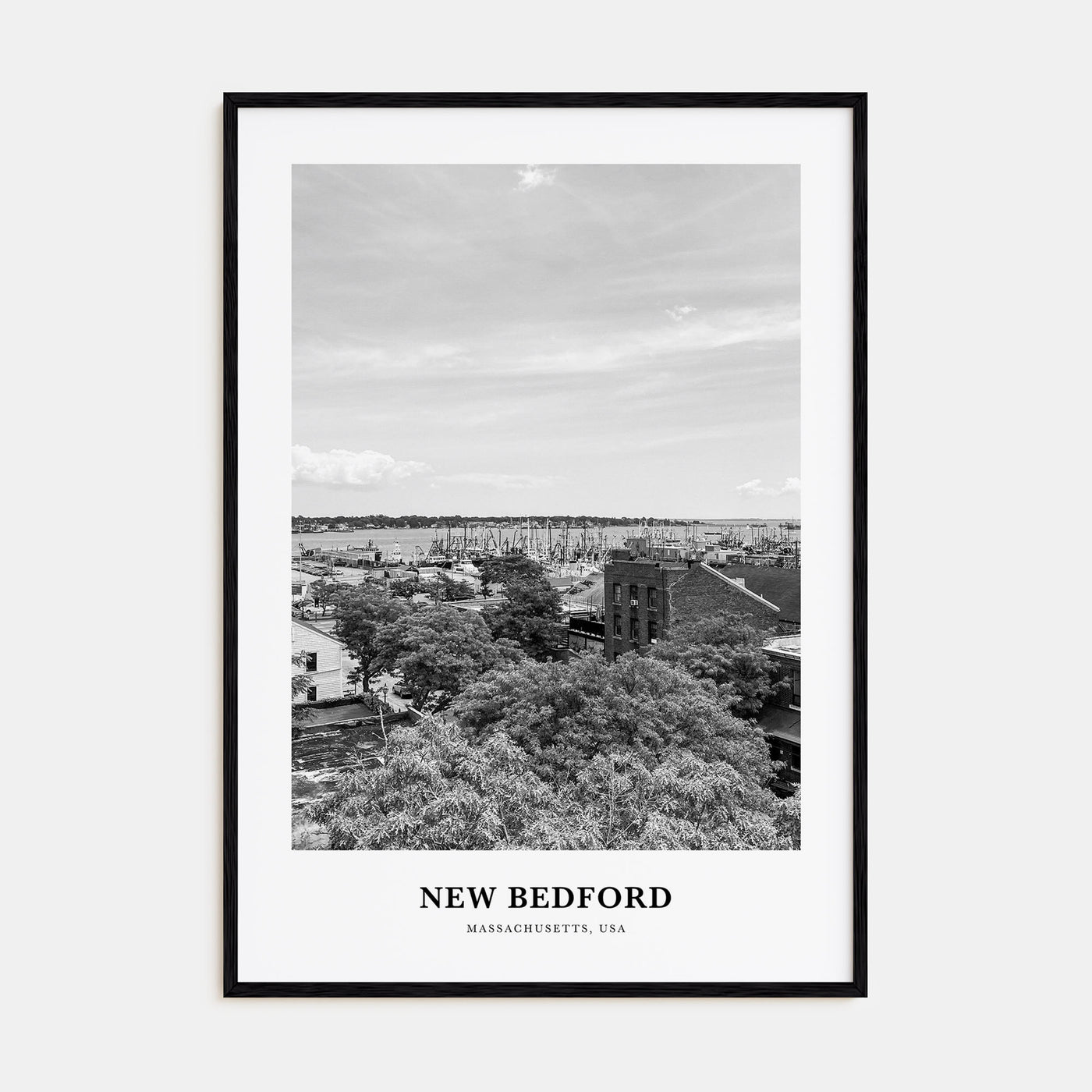 New Bedford Portrait B&W Poster