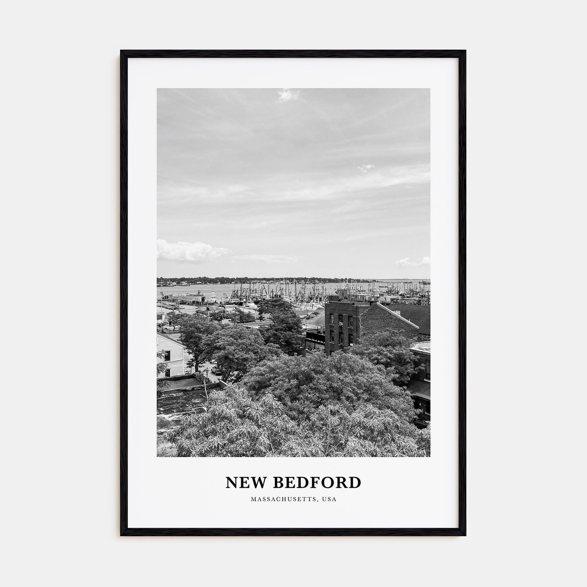 New Bedford Portrait B&W Poster