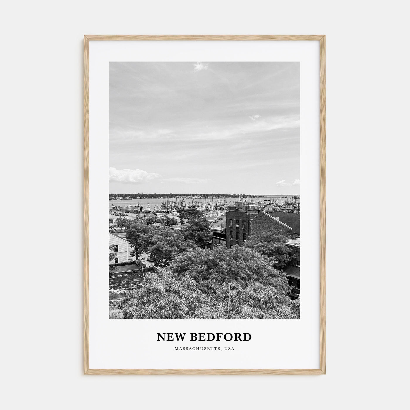 New Bedford Portrait B&W Poster