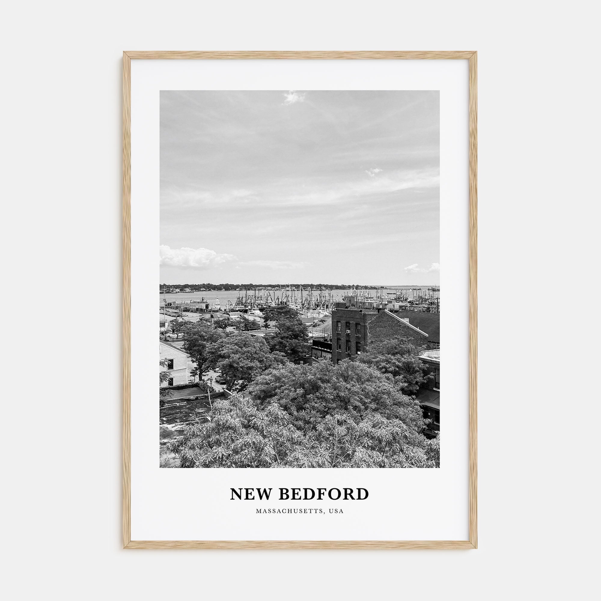 New Bedford Portrait B&W Poster