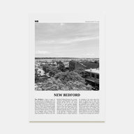 New Bedford Travel B&W Poster