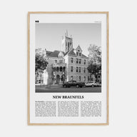 New Braunfels Travel B&W Poster