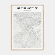 New Brunswick Map Portrait Poster