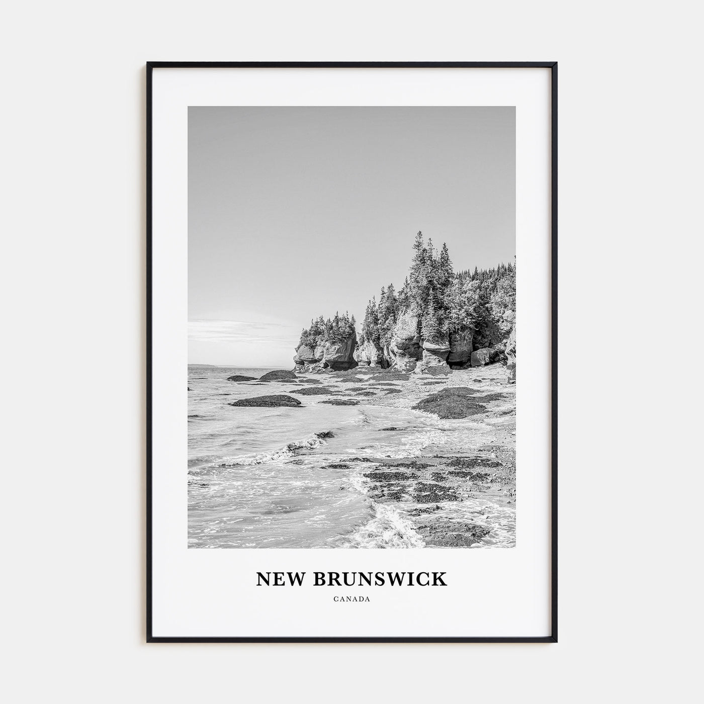New Brunswick Portrait B&W Poster