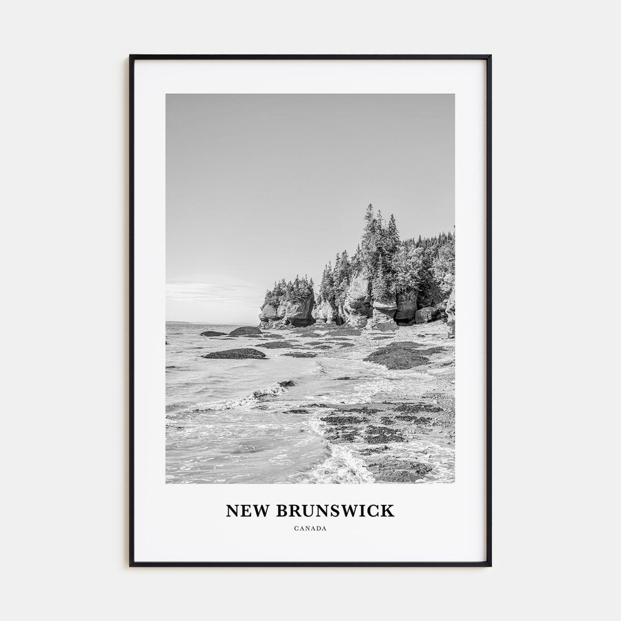 New Brunswick Portrait B&W Poster
