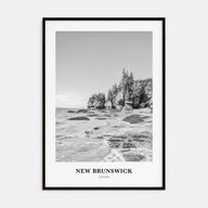 New Brunswick Portrait B&W Poster