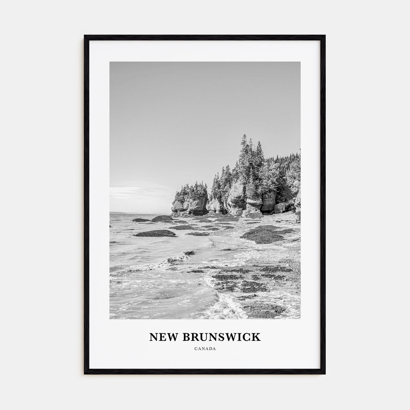 New Brunswick Portrait B&W Poster