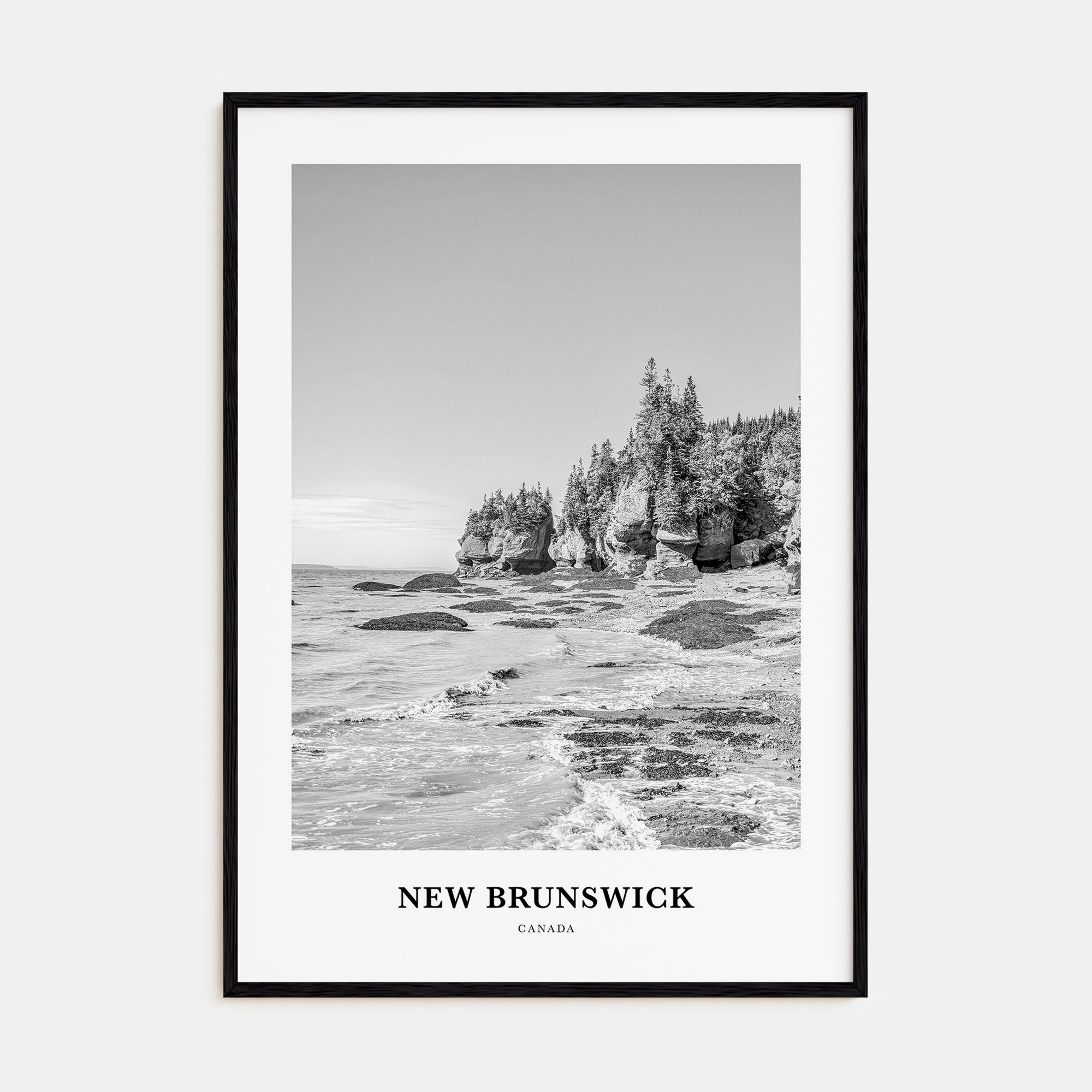 New Brunswick Portrait B&W Poster