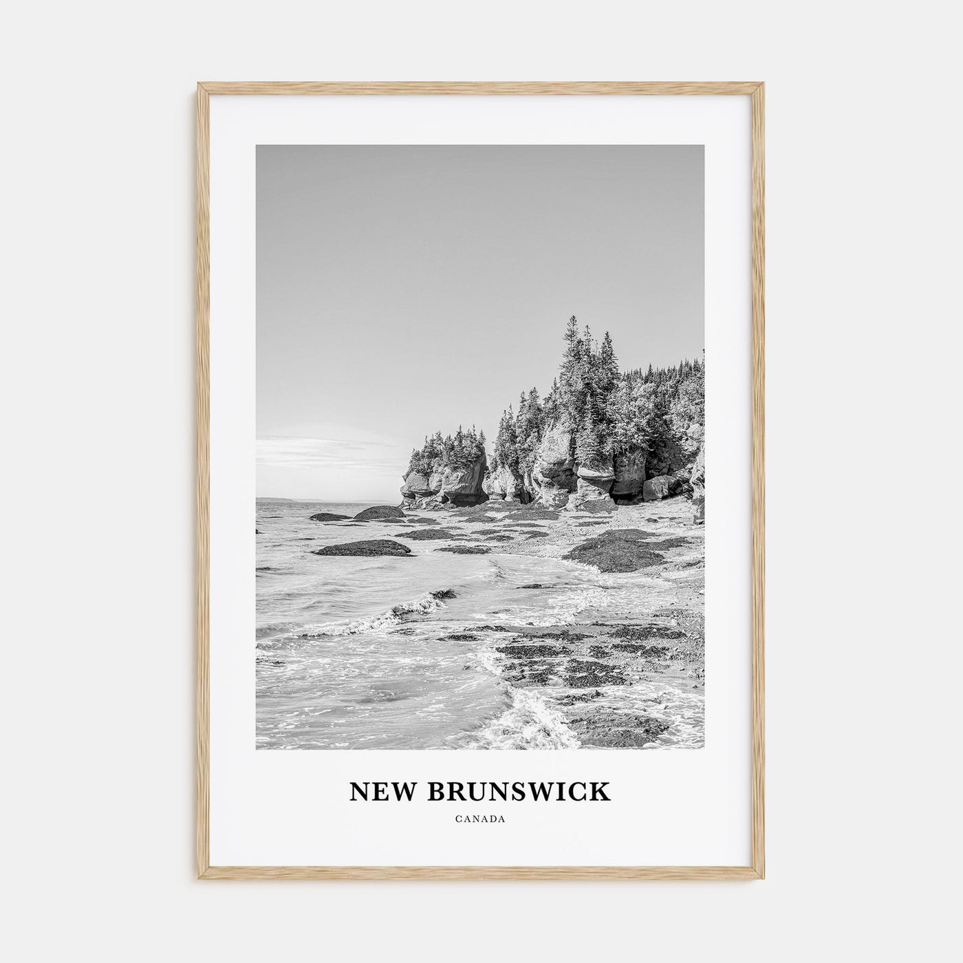 New Brunswick Portrait B&W Poster