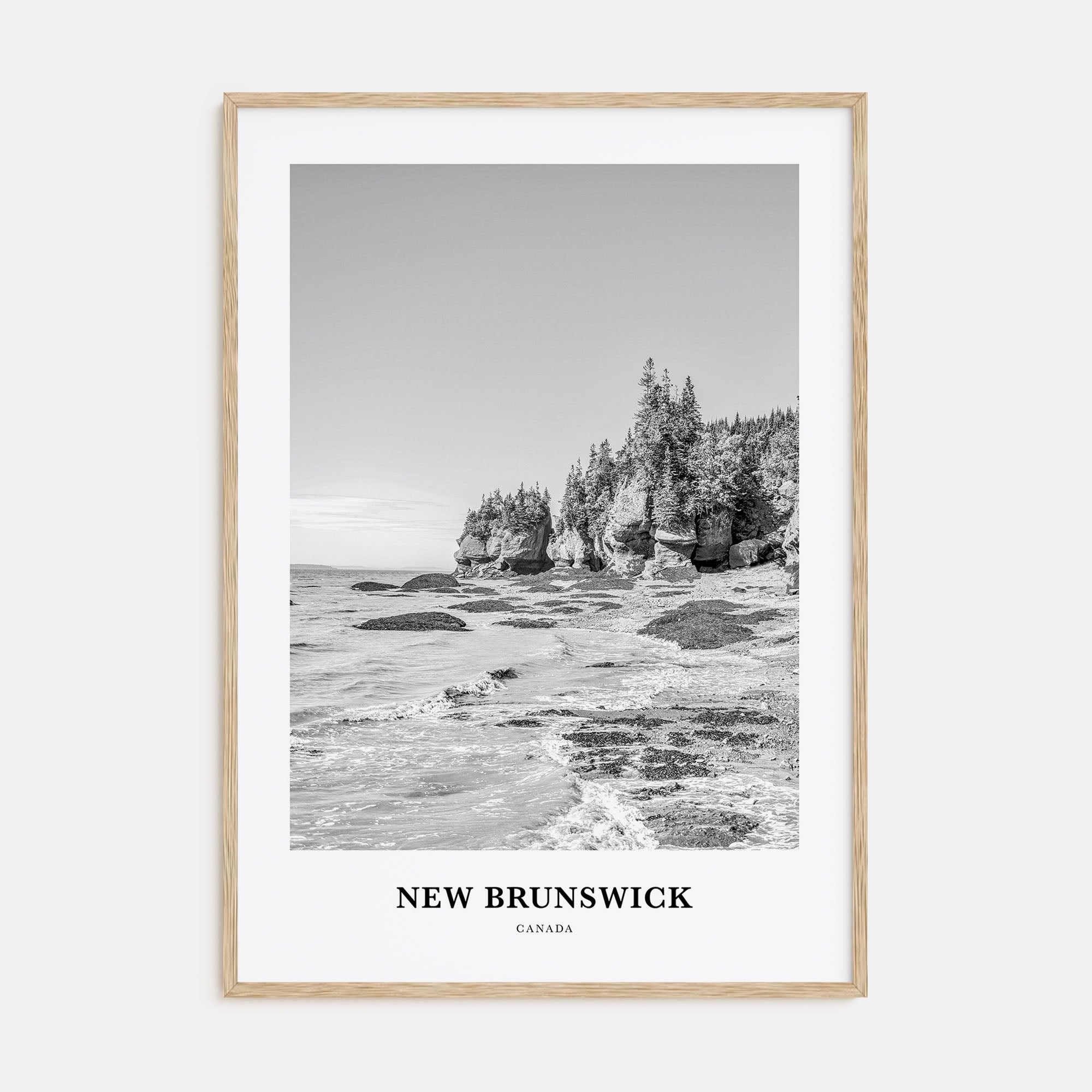 New Brunswick Portrait B&W Poster