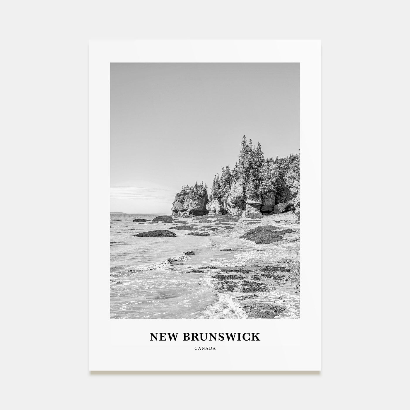 New Brunswick Portrait B&W Poster