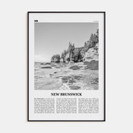 New Brunswick Travel B&W Poster