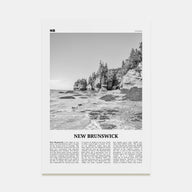 New Brunswick Travel B&W Poster