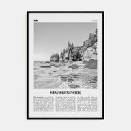 New Brunswick Travel B&W Poster