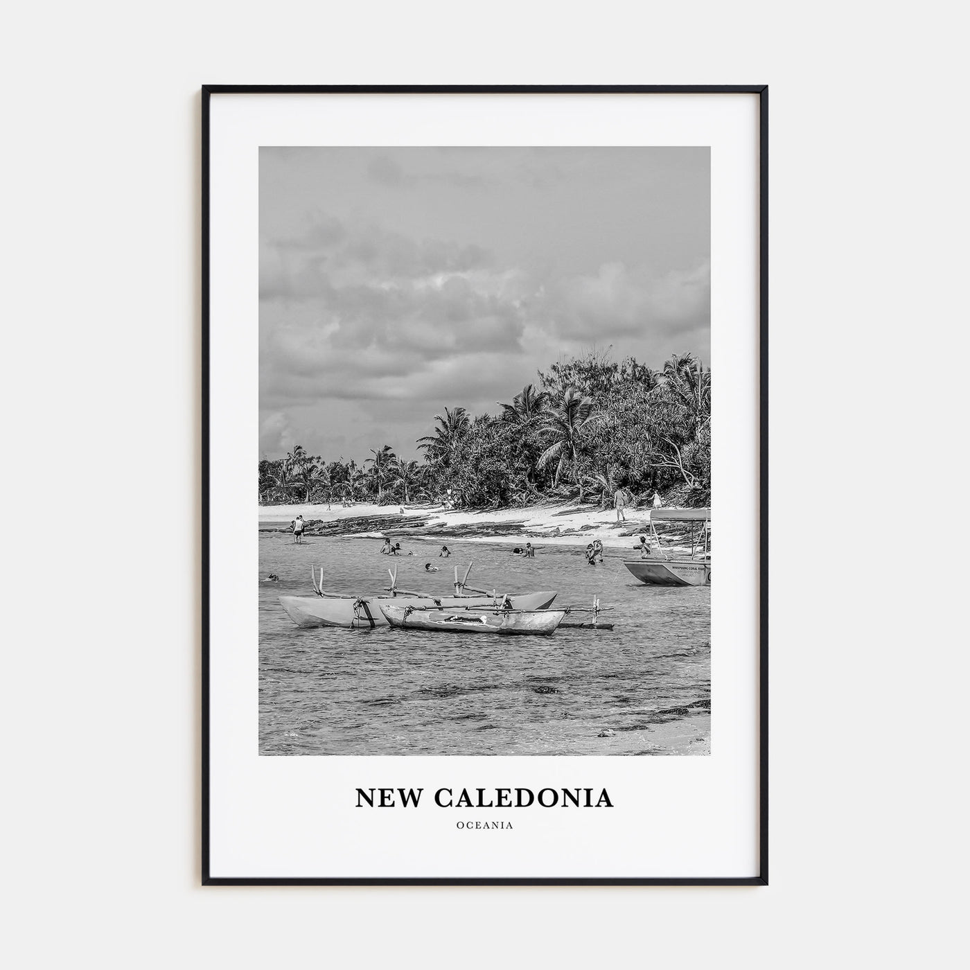 New Caledonia Portrait B&W Poster